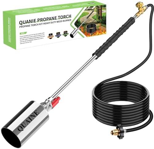 Propane Torch Weed Burner,High Output 2,800,000 BTU with Self Ignition and Flame Control,Heavy Duty Blow Torch with 10FT Hose,Flamethrower for Weeding,Roofing,Melting Ice Snow,Road Paint Removing