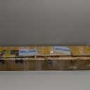 Magshion White Artificial Pencil Christmas Tree 4.5ft Unlit Slim Skinny Xmas Tree with Metal Stand Base and Hinged PVC Branch Tips for Home Office Indoor Outdoor Decoration Holiday Party Decor