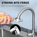 Faucet Aerator Removal Tool with Aerator Key and Cut Resistant Gloves,Faucet Wrench with Aerator Shell Removal Tool Faucet Replacement Part Repair Spanner for Kitchen and Bathroom