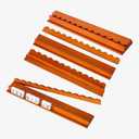 Wooden Mahjong Rack with Magnetic Pusher, 17 Inch Scalloped Tile
Solid Wood Construction, Non-slip Scalloped Design, for Family Game Night and Tile Organization