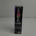 Lava Lite 21250400US2125 Lava The Original Silver Base Lamp with Yellow Wax in Purple Liquid, 14.5", Yellow/Purple