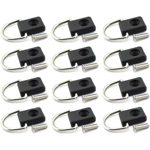 HJ Garden Kayak D Ring with Screw Kit Canoe Boat Fishing Rigging Sailing Camping Hardware Accessories Safety Deck Loop Mounting Tie Down Kit