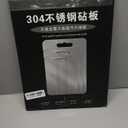 Large Stainless Steel Cutting Boards, 14" x 9.8" Thickened Titanium Cutting Boards for Kitchen With Clear Scale for Rolling, Meat, Food Grade Titanium Boards