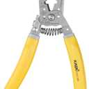 KATA 7 Inch Wire Stripper, Wire Cutter, Cutting for 4-10 AWG Solid Wire and 6-12 AWG Stranded Wire, Multi-purpose Electric Tool Crimper Plier for Crimping Stripping, Yellow