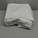 Lucid 2 Inch Mattress Topper Cover Twin - Mattress Topper Cover with Zipper - White (Topper not included)