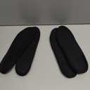Geyoga 0.4 Inch 4 Pcs Left Full Length Insoles Balancer Leg Length Discrepancy Insoles and Additional Cushion Pad, Heel Lift for Leg Length Discrepancy, Black