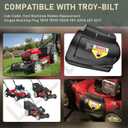 987-02516A Hinged Mulching Plug Assembly Compatible With Troy Bilt, Cub Cadet, Yard Machines Models Replacement Hinged Mulching Plug TB110 TB130 TB230 987-02516 687-0251 - With Screw & Screw Washers