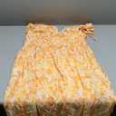DIRASS 100% Rayon Summer Spring Dresses Drawstrings Tie Waist Smocked Floral Midi Dress with Pockets, Size XL
