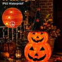 3FT Prelit Halloween Pumpkin Decoration, Pop Up Jack-o-Lantern