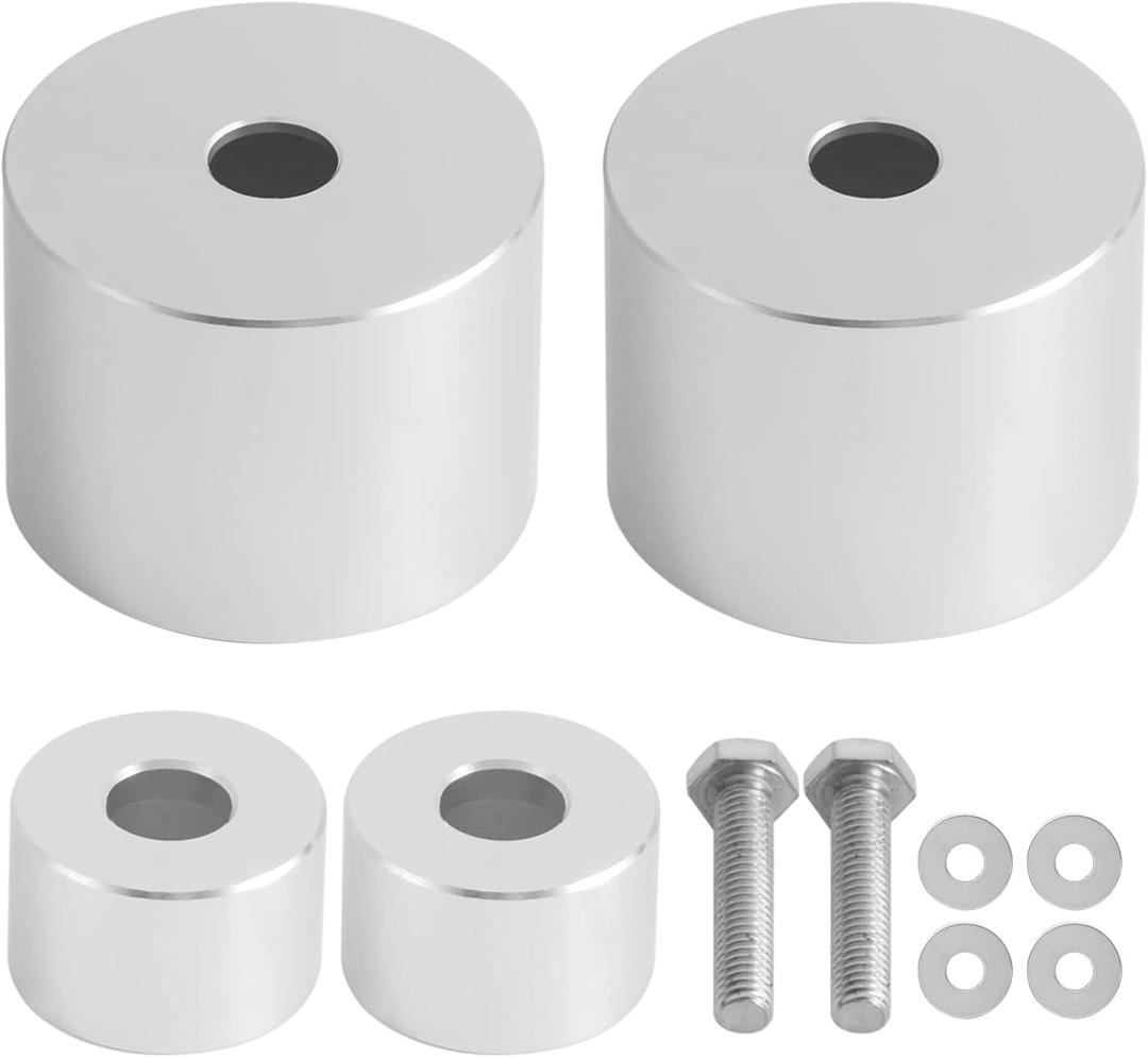 A Pillar Grab Handle Repair Upgrade Kit Compatible with 2002-2009 Dodge Ram 1500 2500 3500 Aluminum Material - Silver