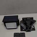 Philips Solar Security Light Outdoor 302 LED 1200lmSolar-Powered Waterproof Wall-Mounted Flood Light w/PIR Motion Sensor, 3 Heads, IP65 Waterproof, 3 Modes (2 Packs)