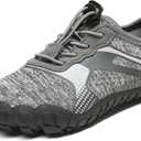 NORTIV 8 Kids Water Shoes, Lightweight Quick Dry Barefoot Athletic Aqua Sports Shoes for Boys & Girls, Outdoor, Summer (11 Little Kid, Dark/Grey)
