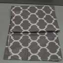 Smiry Rectangle Table Cloth, Waterproof Vinyl Tablecloths with Flannel Backing for Rectangle Tables, Wipeable Spillproof Plastic Tablecloth for Dining, Camping, Indoor and Outdoor (54"x78", Grey)