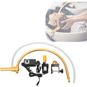 Portable Head Spa Waterfall Equipment, Head Spa Equipment Frame with Pump, 110V Adjustable Shampoo Bowl Water Circulation Rack for Salon and Home