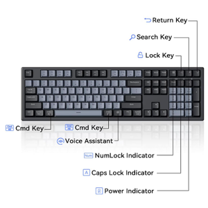 AUSDOM Wireless Keyboard and Mouse Combo - 108 Keys Mechanical Feel, 2.4G Full-Sized Rechargeable Silent Keyboard & 3 DPI Adjustable Mouse, Numeric Keypad, USB Receiver for PC/Laptop/Windows/Ma, Black Grey