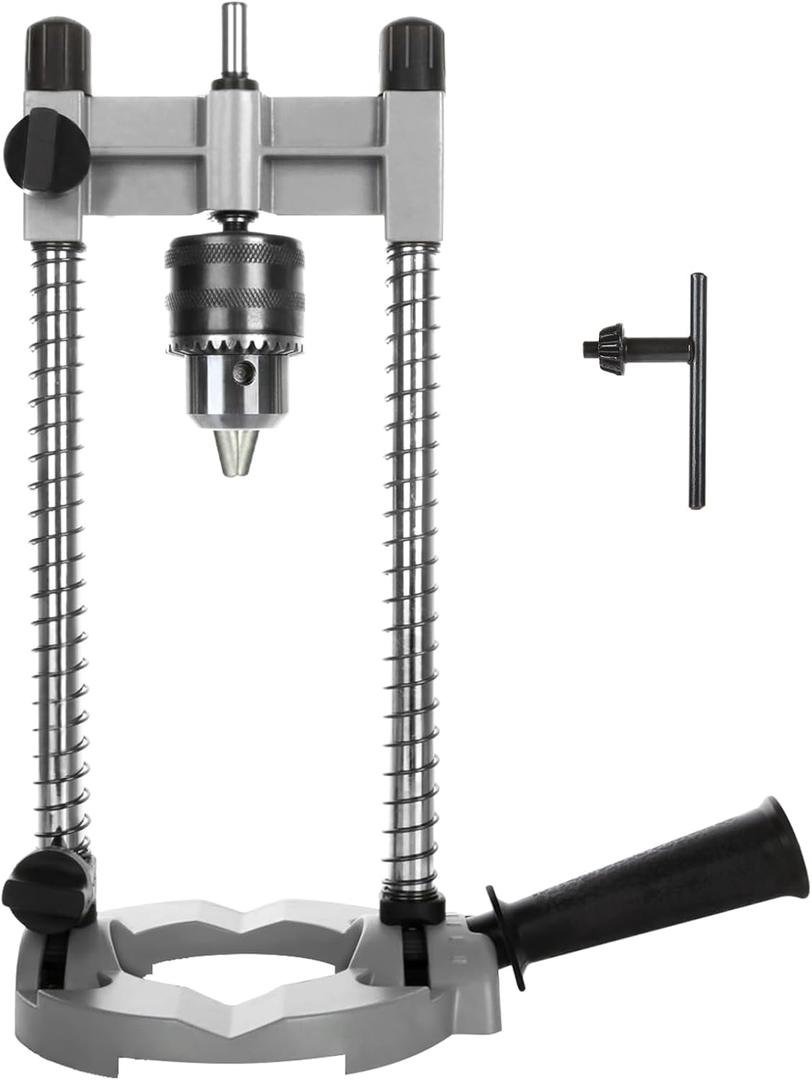 CertBuy Portable Drill Press for Hand Drill, Adjustable Multi-Angle For 1.5-13mm Drill Holder Guide