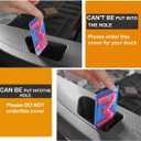 Bed Rail Stake Pocket Covers for GMC Chevy Silverado/GMC Sierra 1500(2019-2024 2025 2026), GMC Sierra 3500HD(2020 2021 2022 2023)/2500, Truck Caps Rear Holes Plugs Covers (Car(Red/Blue))