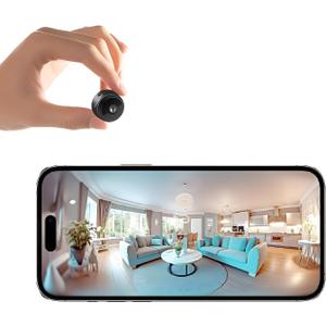 ELEFOCUS Spy Camera Hidden Camera,Nanny Cam Hidden Cameras,Micro Cameras Spy Wireless for Home,APP Control with Motion Detection and Night Vision