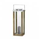 16" Metal/Wood Lantern