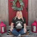 JINTING Plus Size Christmas Shirts for Women Christmas Tree Graphic Tees Xmas Holiday Short Sleeve T-Shirt Top (Black, XL)