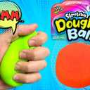 JA-RU Stretchy Ball (Pack of 3) The Original Dough Ball Fidget Toy Pack Stretchy Squishy Toys Bouncy Ball Set for Kids and Adults Soft Bounce Stress Ball Therapy Ball Doh Pull and Stretch 401-3C, Small