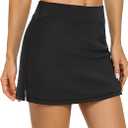 LouKeith Tennis Skirts for Women Golf Athletic Activewear Skorts Mini Summer Workout Running Shorts with Pockets
 M