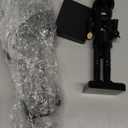 Quzzil 2 Pcs Christmas Nutcracker Ornaments Neutral Nutcracker Figures 10'' 15''Christmas Decor Ornament Soldier Festive Collectible Gift for Table Fireplace Shelf Desktop(Black, Wooden)