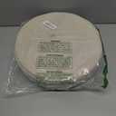 Phantoscope Storage Ottoman Round15 Inch, Velvet Folding Storage Boxes Footrest Foot Ottoman Toy Box, Padded Seat for Dorm Living Room Bedroom, Support 220lbs Off-White