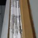 LazBlinds No Tools No Drill 1" Vinyl Mini Blinds, Cordless Blinds for Windows, Light Filtering Horizontal Window Blinds & Shades, 34" W x 72" H, White