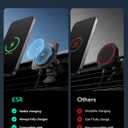 ESR for 15W MagSafe Car Mount Charger, MagSafe Car Charger, Air Vent/Dashboard Magnetic Wireless Phone Holder Mount for iPhone 17e/17/16/15/14/13/12, Galaxy S26/S25, Pixel 10, Fast Charging