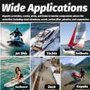 Gel Coat Repair Kit for Boats, 200g Fiberglass Gelcoat Repair Kit for Boats, Fast Fix Scratches, Chips, Cracks, for Fiberglass, Acrylic, Aluminum Alloy