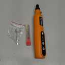 Cordless Rotary Tool Kit, 3.7V 2.0Ah Rechargeable Battery, 18000RPM 5-Speed Multi Power Carving Tools, 31Pcs Accessories, Engraving, Sanding, Grinding, Polishing, Carving, Etching, DIY-Orange (Orange With Light)