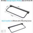 4 Pack Foldable RV Shoe Rack- Aluminum Wall Shoe Organizer for RV & Camper, Ultimate Rv Shoe Storage Solution, Efficient Space-Saving Shoes Holder for Footwears, Essential Travel Trailer Organizer