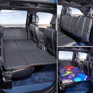 ABE Dog Back Seat Extender for Truck,Truck Dog Seat Cover Back Seat,Non Inflatable Truck Bed Mattress,Dogs Hammock,Pet Seat Covers for F150/RAM1500/Silverado (black)