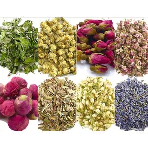 Dried Flowers and Herbs Accessories Decorations 8 Bags Set Dry Flowers Essential Supplies Rose Buds Lavender Chamomile Jasmine Scents for Flower Arrangements Crafts Bath Soap Lip Gloss Making