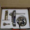 Keyless Entry Keypad Deadbolt  Digital & Mechanical Door Lock, No Low Power Risk (Silver)