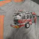 The Children's Place Baby Boys' Graphic T-Shirts (3-Pack), Monster Truck/Construction/Fire Truck, 5T