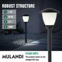Low Voltage Pathway Lights LED Landscape Lights, 1.7W 12V, 3000K Warm White, IP65 Waterproof, ETL Listed, for Yard, Walkway, Garden, Black 6 Pack