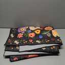 Floral Machine Washable Rug, 3x5 Rug Non Slip Soft Bedroom Rugs for Entryway Dorm, Ultra-Thin Rugs for Bedroom Stain Resistan(3 x 5, Black Garden)