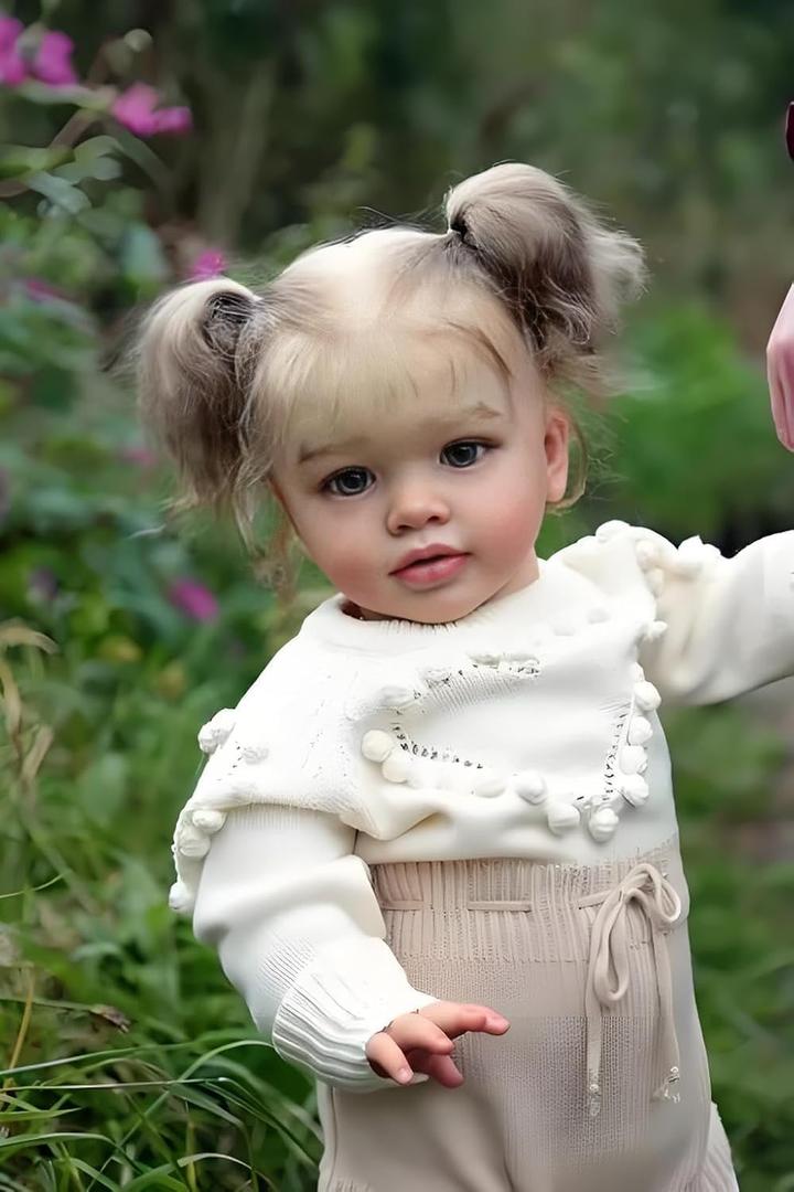 Angelbaby Big Size Realistic Reborn Toddler Girl Dolls 26 Inch Soft Silicone Baby Doll Real Life Beautiful Princess Girl with Blonde Hair Blue Eyes Real Looking Collectible Art Doll for Kids