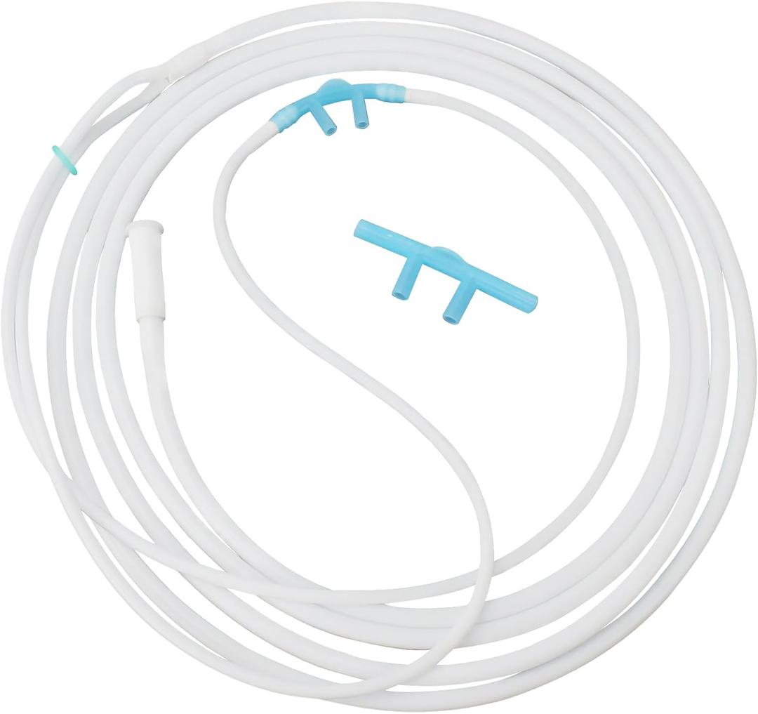 Oxygen Tubing - Extension High Flow Oxygen Tubing, Comfortable Oxygen Delivery Comfortable for Long-Term Use (7ft Reusable Oxygen Tubing) Oxygen Tubing - Extension High Flow Oxygen Tubing, Comfortable Oxygen Delivery Comfortable for Long-Term Use (7ft Reusable Oxygen Tubing)