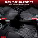 LASFIT Floor Mats & Backrest Mats & Cargo Mat for Hyundai Palisade 7/8 Seats 2026 (Only Fit Hybrid, Not Fit Gas), All Weather TPE Custom Fit Floor Liners Full Set Car Mats Accessoires, Black