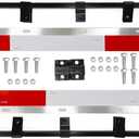 Straight Bar Type Mud Flap Hangers for Semi Truck Mud Flap Hangers for Semi Mud Flaps with Reflective Strip Tape Square Steel Mudflap Hangers with 3 Coils