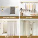 GXOACKJ Curtain Rods for Windows 28 to 48-60 Inches, 5/8 Inch Gold Adjustable Small Curtain Rod Set with Brackets for Bedroom Living Room