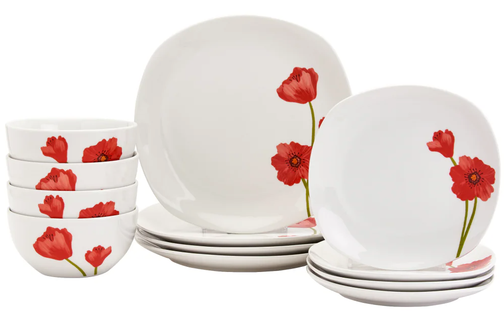 Tabletops Unlimited Abbie Dinnerware Set, 12 pcs
