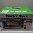 Hamilton Beach 4 Slice Countertop Air Fryer Toaster Oven Combo, Fits 9” Pizza, 4 Slice Capacity,