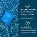 4' X 4' Pool Pillows for Above Ground Pools - Super Durable & Cold-Resistant, Easy Centering with Rope Included, Above Ground Pool Winterizing Kit Compatible, Enhanced Ice Equalizer Protection