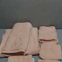 REDKISS Pink Towel Set, 6 Piece Premium Soft Bath Towel Set, Highly Absorbent Luxury 6-Pack with 2 Bath Towels, 2 Hand Towels, 2 Washcloths for Bathroom, Gym, Hotel, and Spa Daily Use