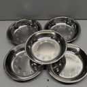 6 Pack Stainless Steel Cat Bowls, 7 inch Wide Metal Cat Bowl for Food and Water, Whisker Fatigue Friendly Shallow Cats Dishes for Indoor Kitten Puppy Dog