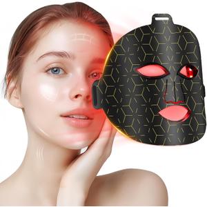 Red Light Therapy for Face, 8 Modes Portable Led Face Mask Light Therapy with Remote, Near-Infrared 850nm Wavelength with Timing Function for Anti-Aging Skincare at Home/Travel/Gift Red Light Therapy for Face, 8 Modes Portable Led Face Mask Light Therapy with Remote, Near-Infrared 850nm Wavelength with Timing Function for Anti-Aging Skincare at Home/Travel/Gift